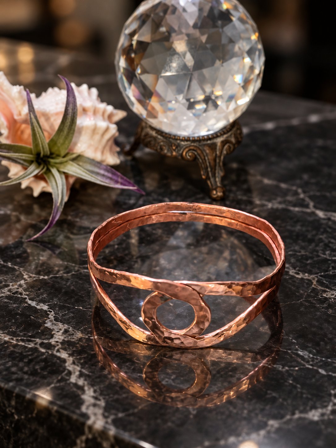Copper Eclipse bracelet.