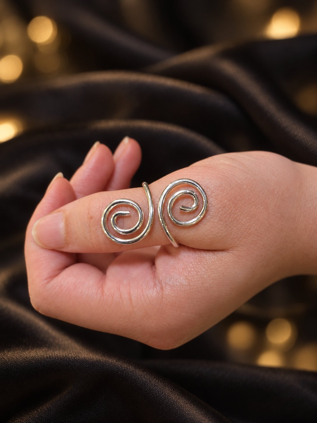 Lunar Echo ring, from the front.